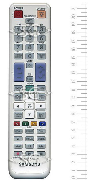 Пульт дистанционного управления для SAMSUNG BN59-01086A белый /orig./